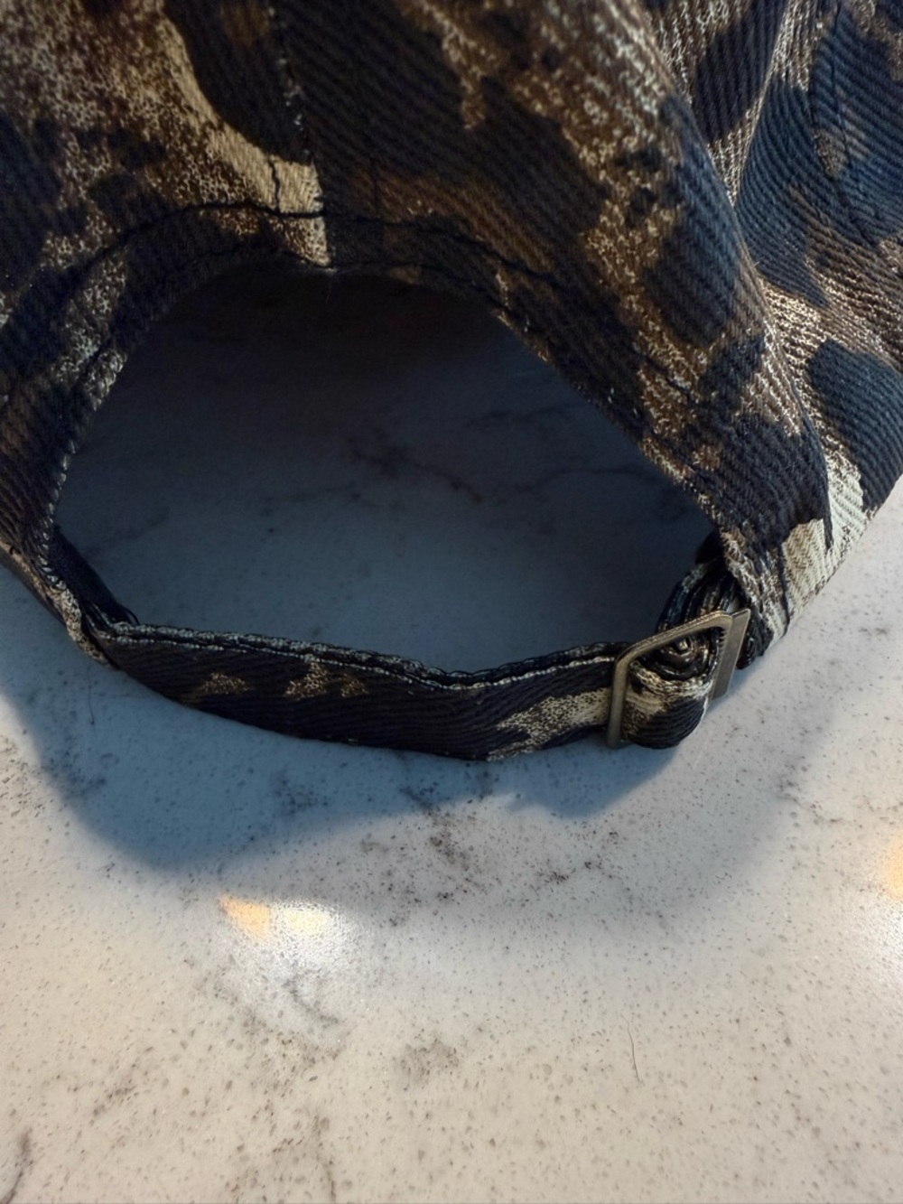 NWOT-Leopard Print "MAMA" Hat- Brown/Black Adjustable - Picture 3 of 7